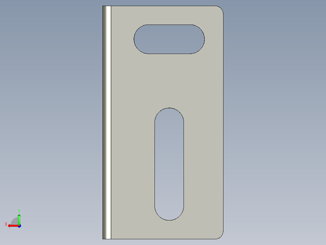 基恩士LV-S31_bracket1_kc图纸模型后视图