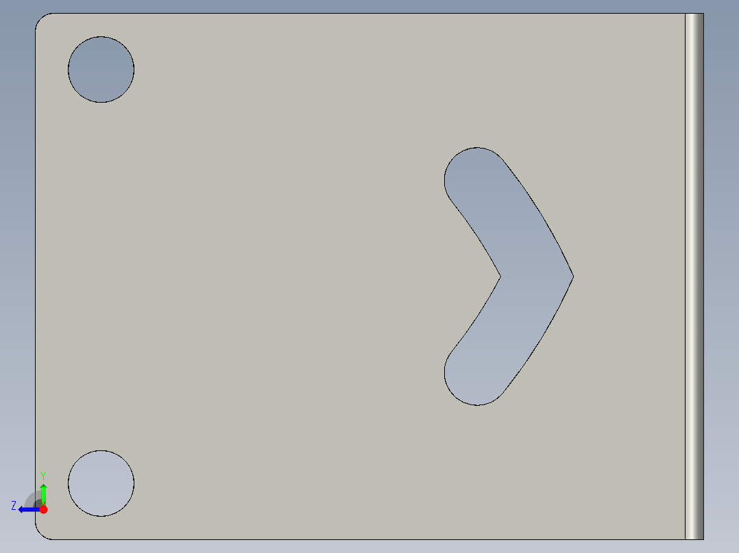 基恩士LV-S31_bracket1_kc图纸模型右视图