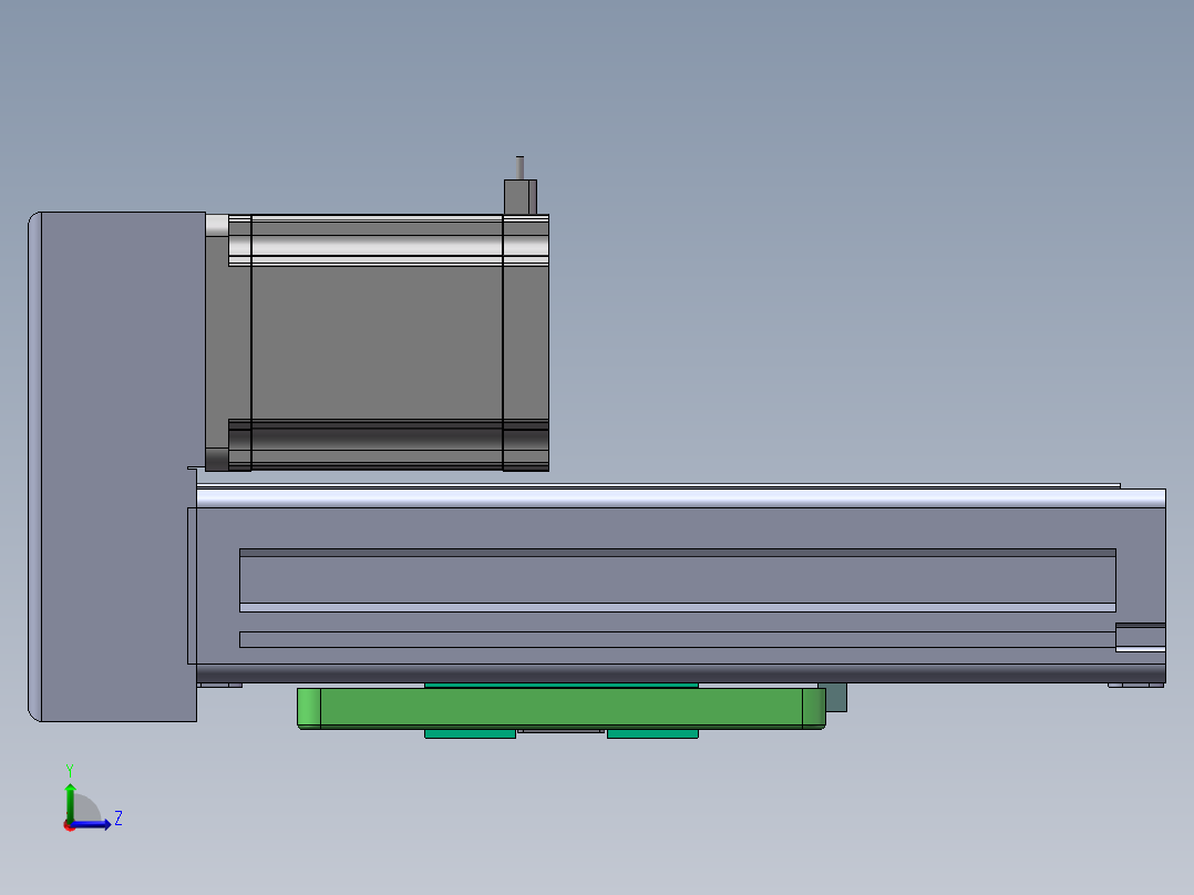 MTH丝杆半封闭模组MTH6M-BM-57左视图