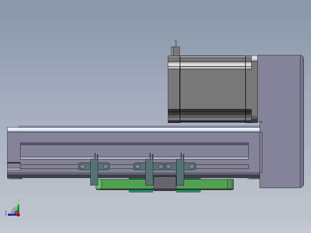 MTH丝杆半封闭模组MTH6M-BM-57右视图