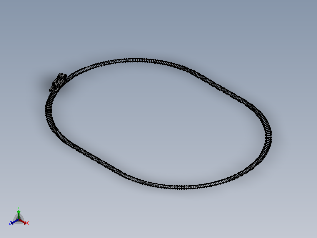 激光下料拼图小火车头AutoCAD-SOLIDWORKS正等轴测图