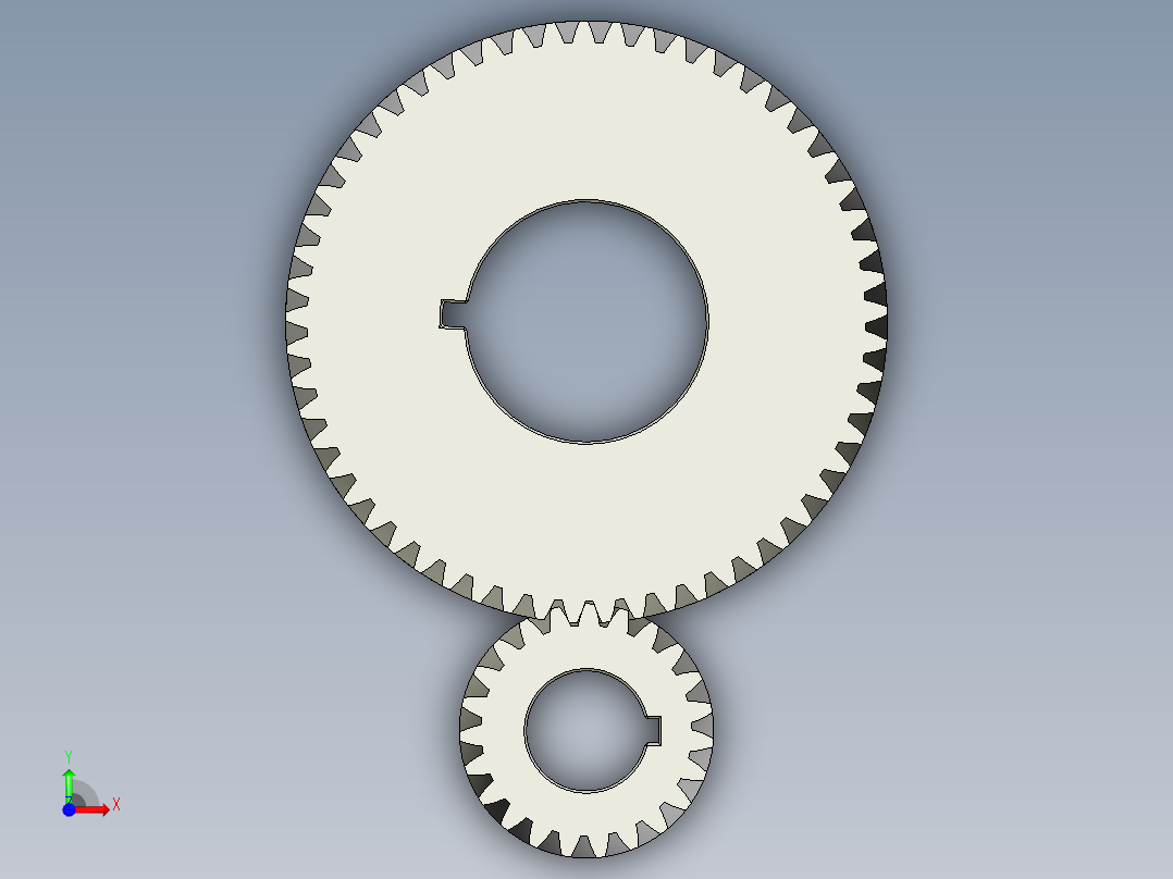 齿轮啮合 (66)前视图