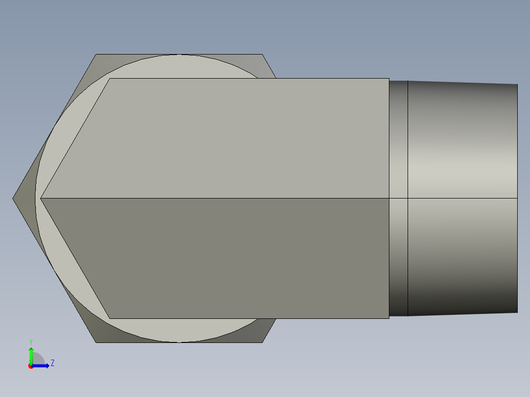 卡套式工业通用硬管接头24_cbu-s左视图