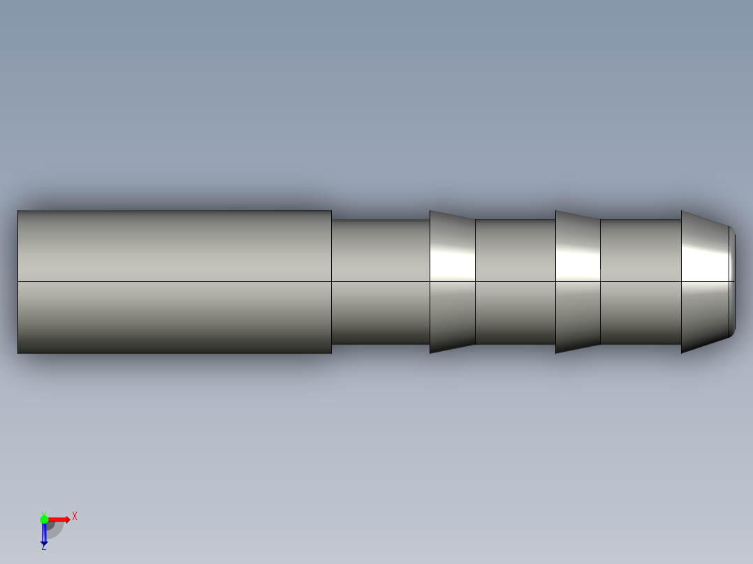 软管与硬管连接用工业通用接头0122_08_06俯视图