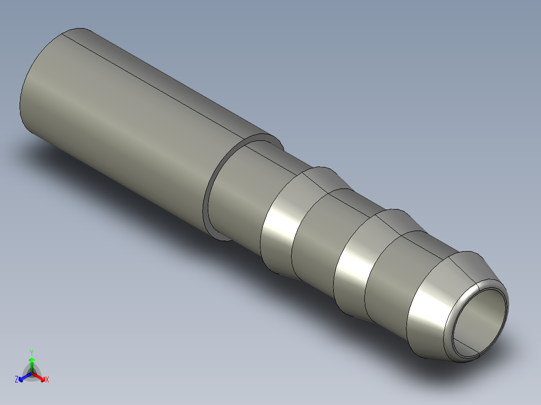 软管与硬管连接用工业通用接头0122_08_06正等轴测图