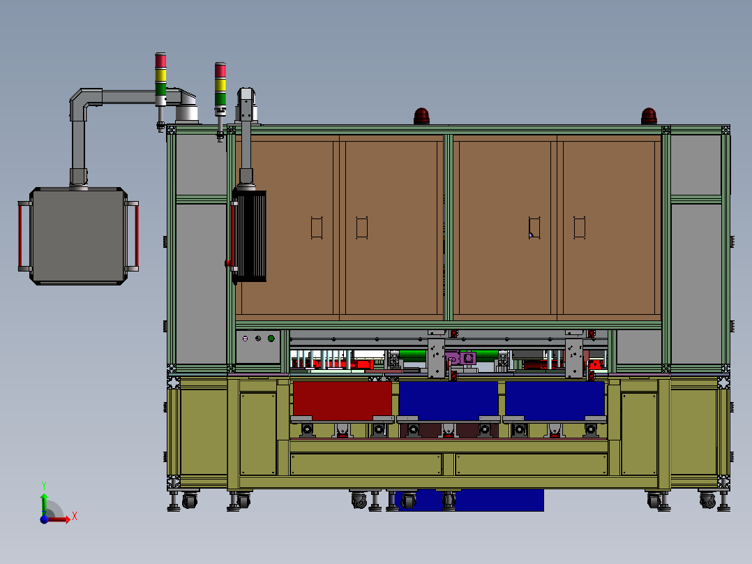 光猫线路板自动搬运检测设备sw19可编辑前视图