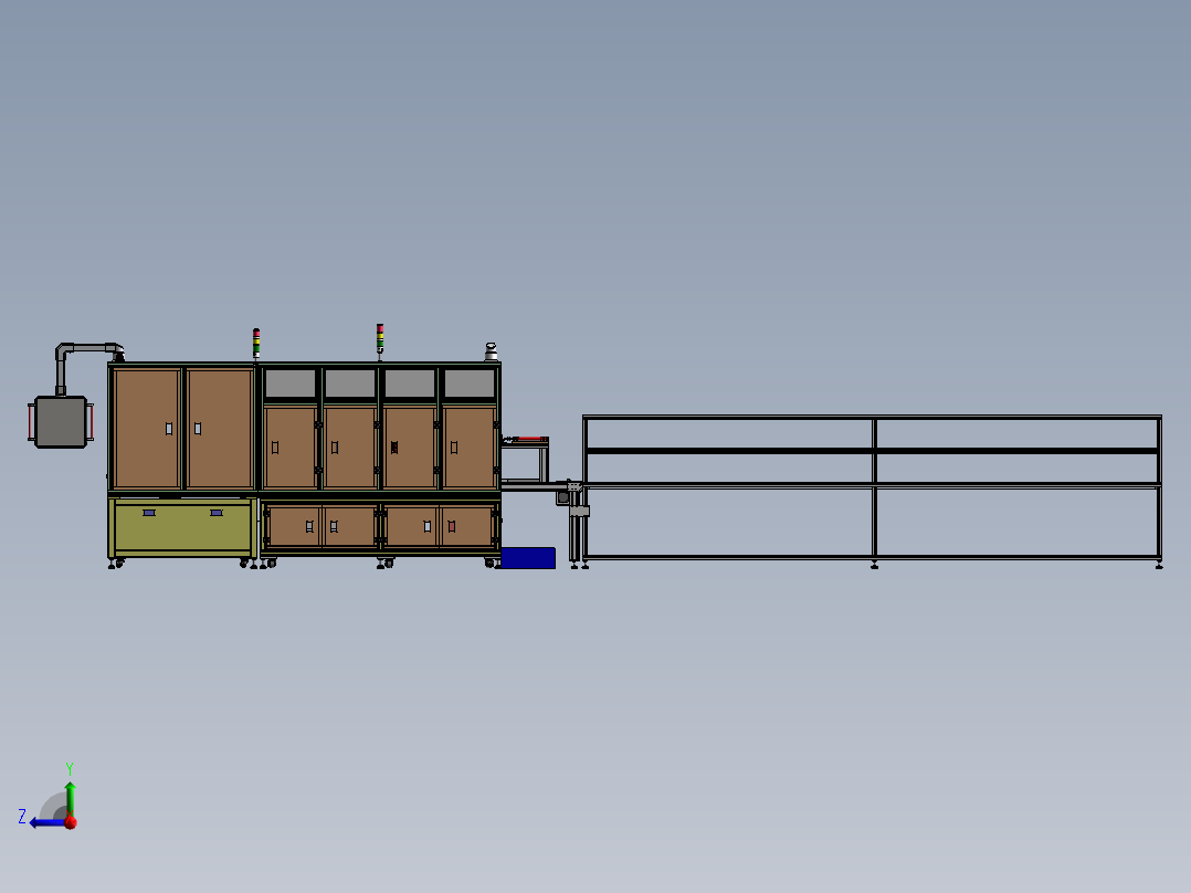 光猫线路板自动搬运检测设备sw19可编辑右视图
