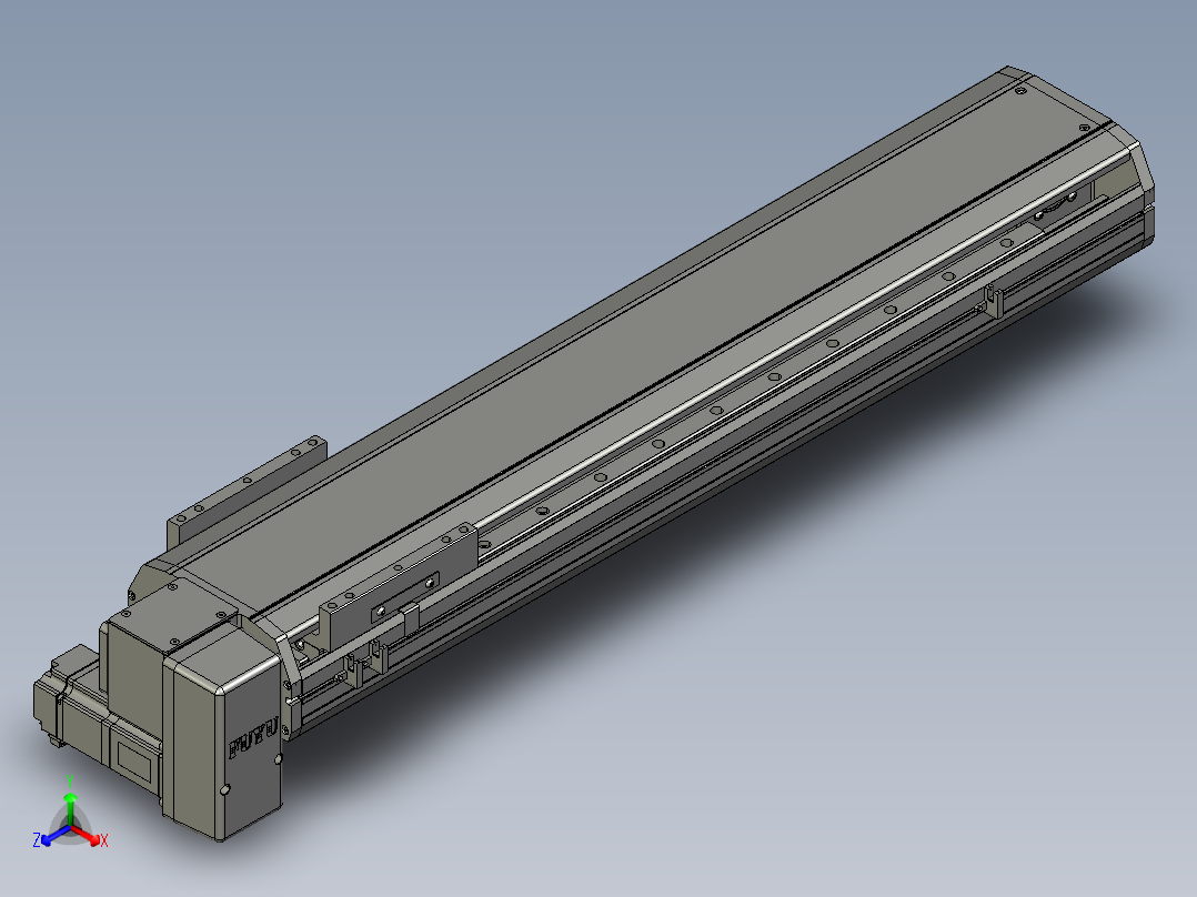模组FTB17-RD-600正等轴测图