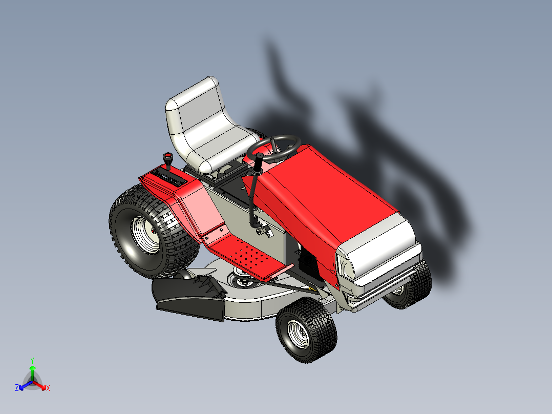 乘坐式割草机模型