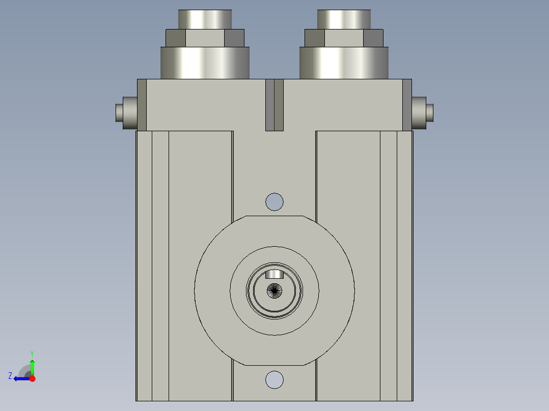 旋转气爪PRC25-90右视图
