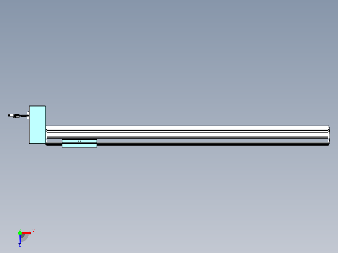 威洛博VBF同步带传动一般环境VBF14-L45-S850-BRD-ZP40-C3俯视图