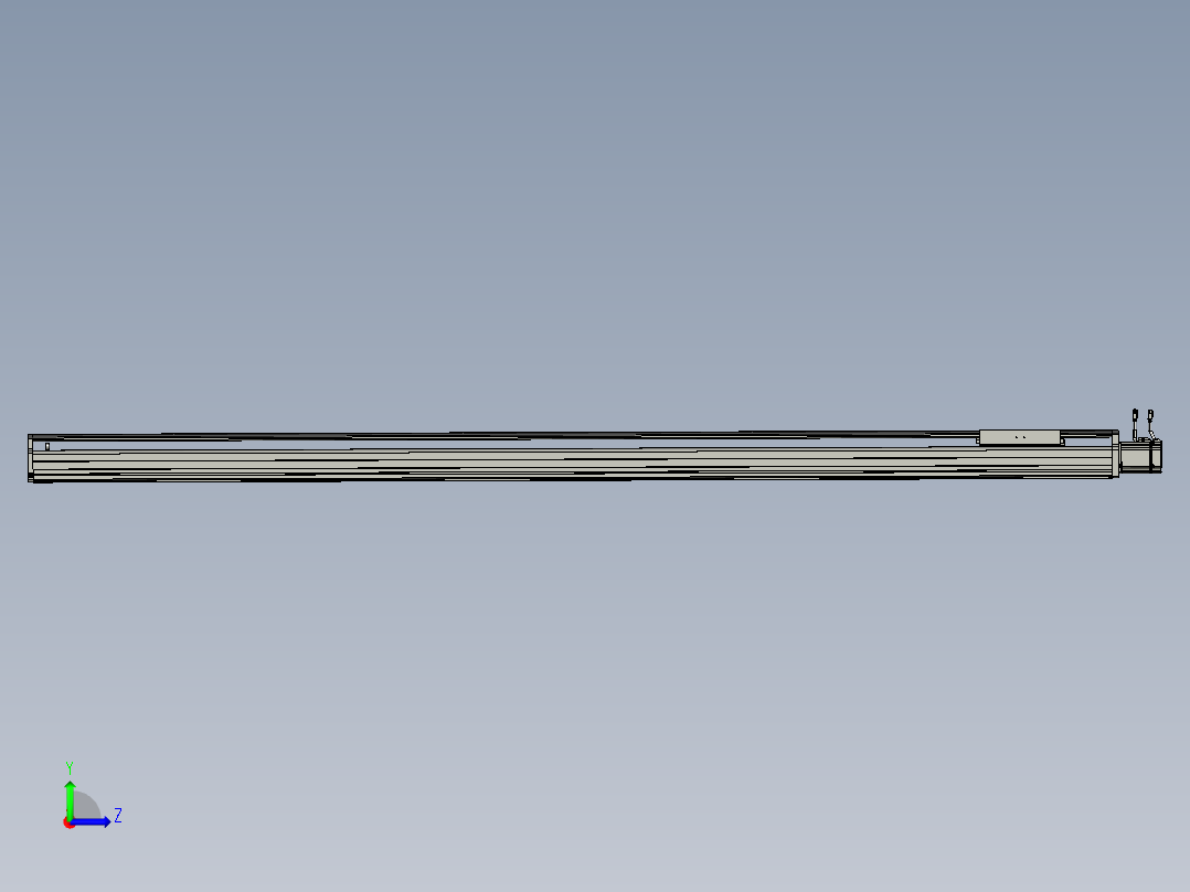 东锦丝杆传动-直线滑台模组DH210-C-L10-S2400-BC-P750W-C3左视图