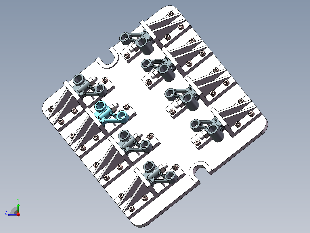 连杆体夹具设计右视图