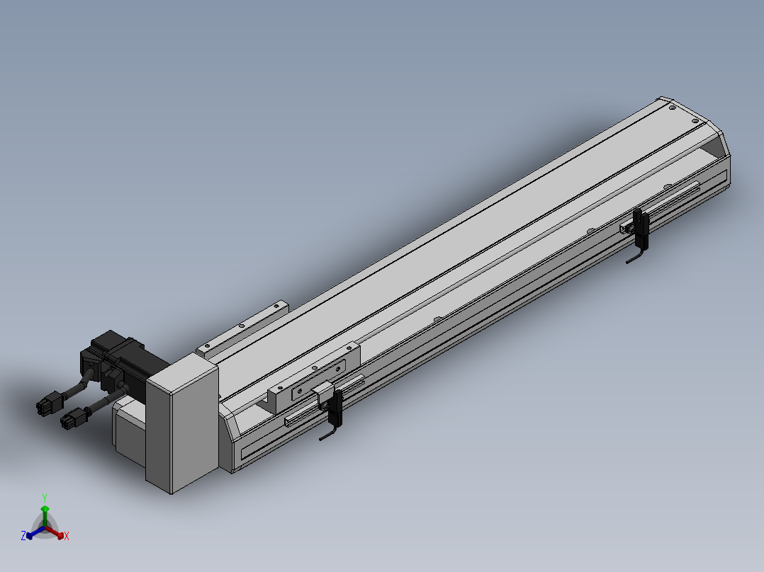 精密模组MT100-L78-400-RU-M10-C4正等轴测图