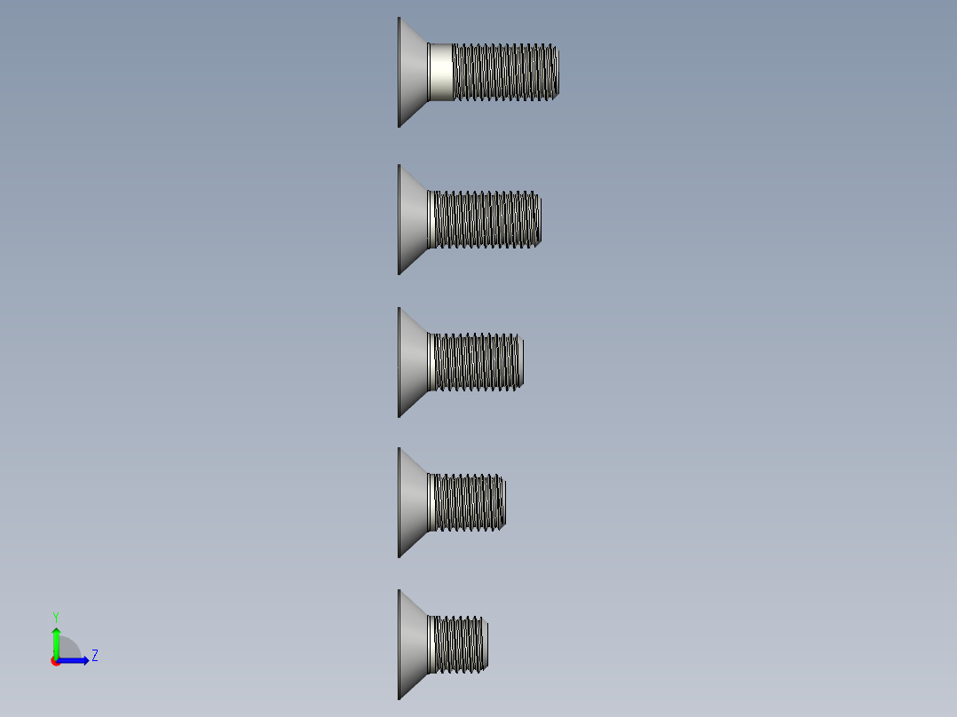 内六角螺栓-M16 Set_CSK Allen Bolt左视图