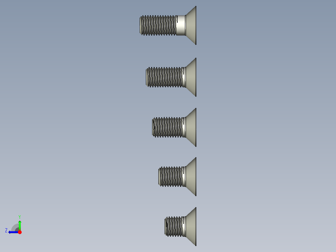 内六角螺栓-M16 Set_CSK Allen Bolt右视图