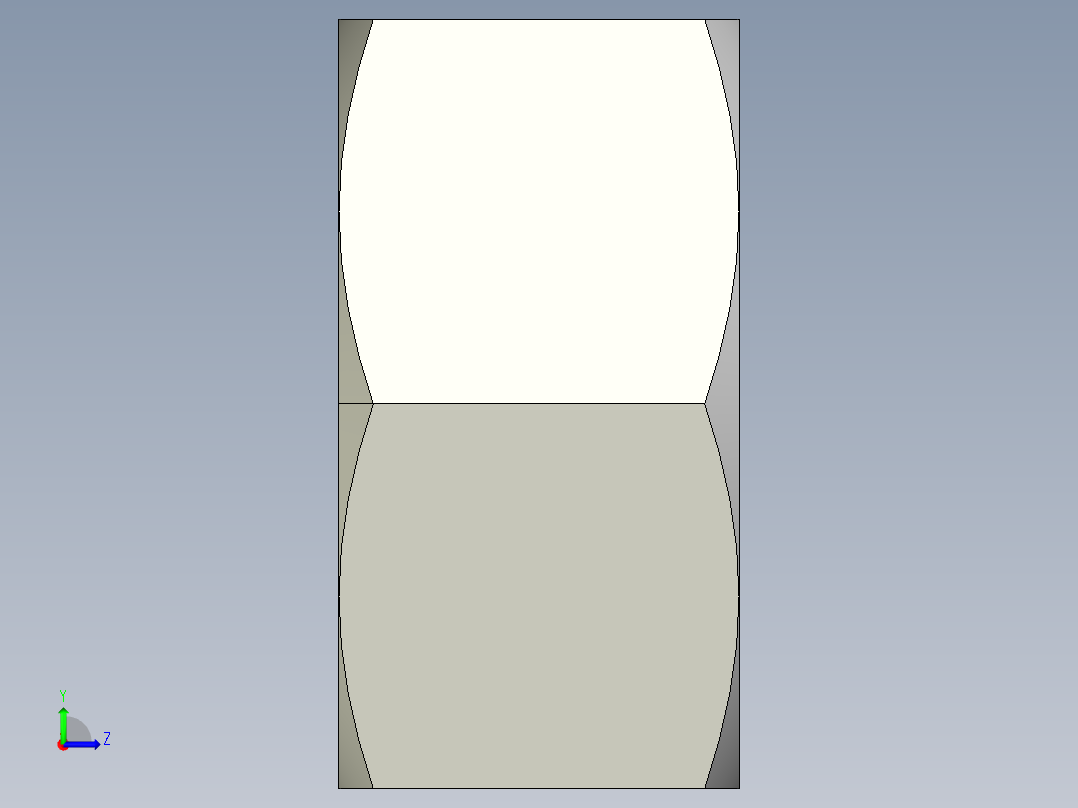 DIN 934 螺母-M33 Nut.STEP左视图