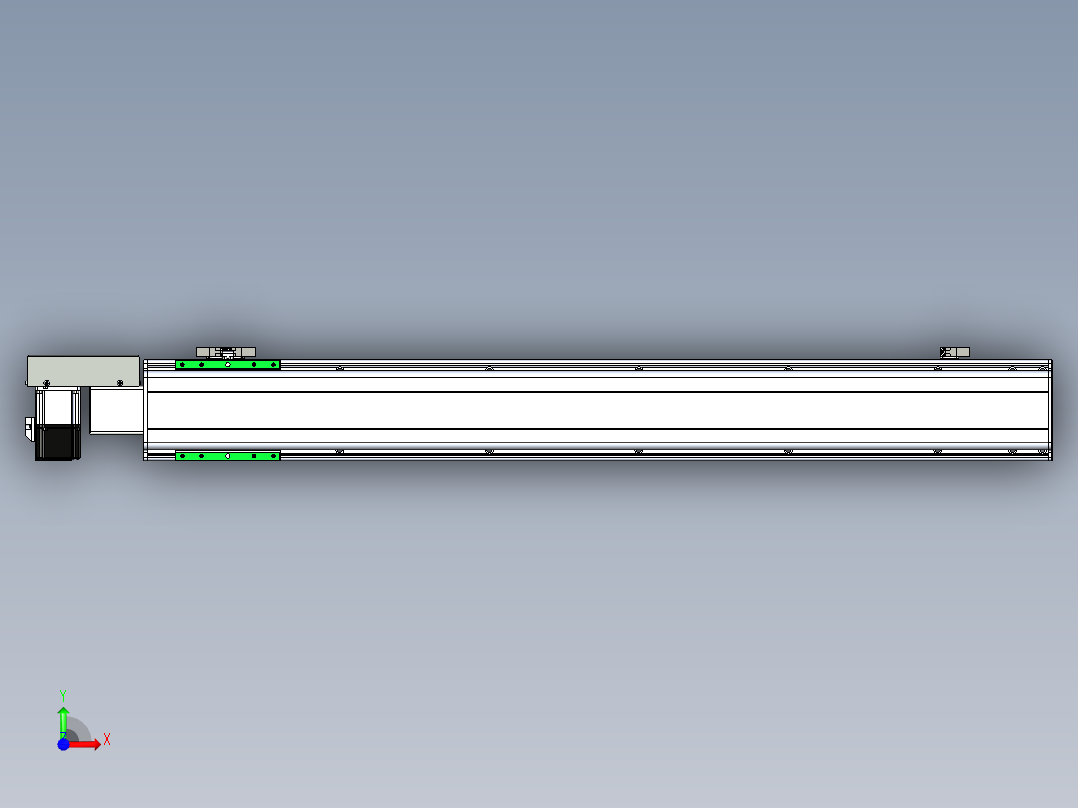 同步带滑台-半封闭B13H-L45-S950R-P40-D3前视图