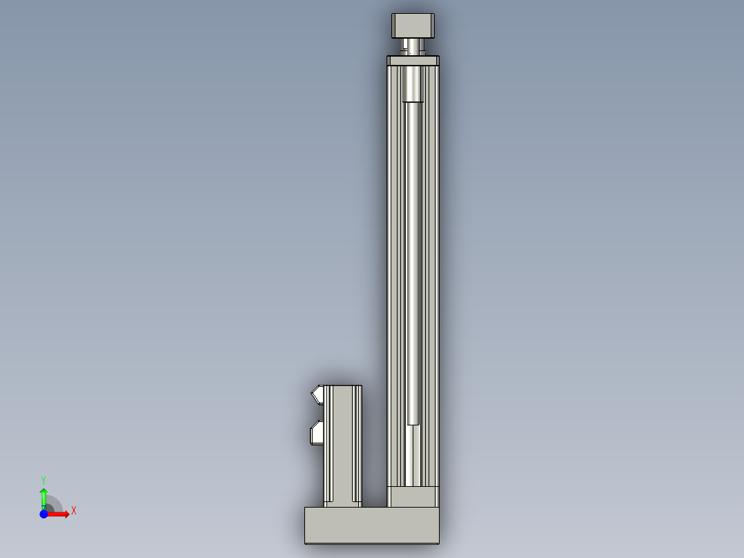 12VZ电动缸-VZ5D-S300-BD前视图