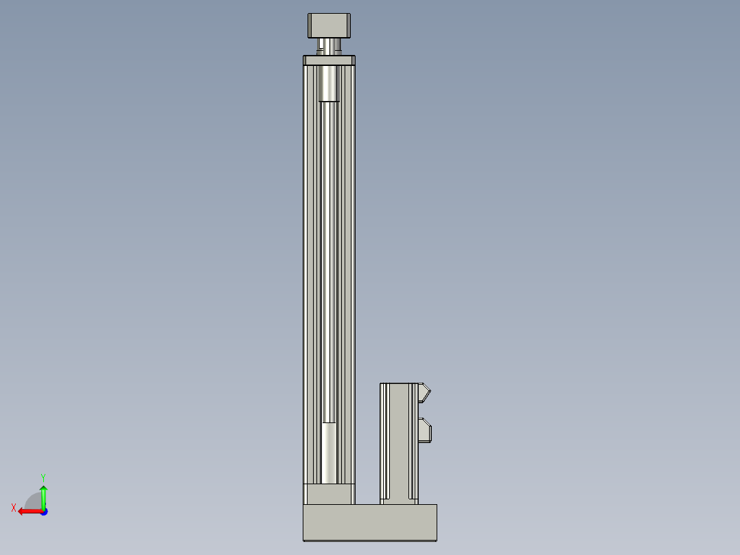 12VZ电动缸-VZ5D-S300-BD后视图