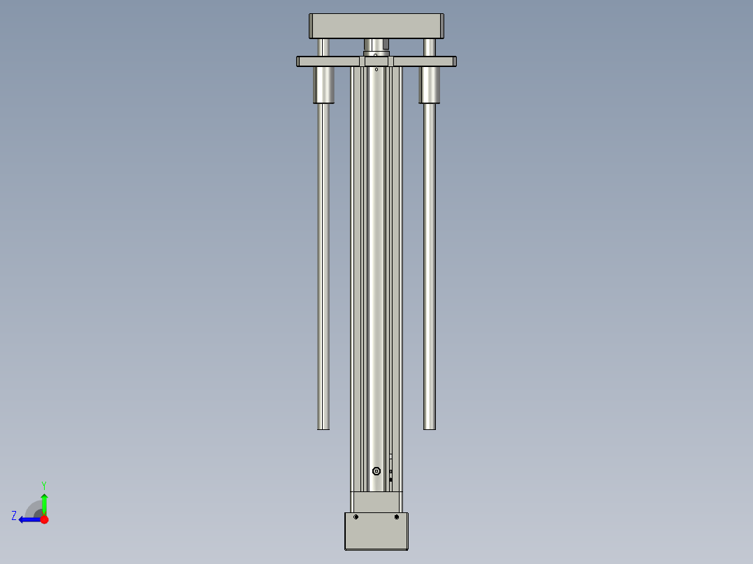 12VZ电动缸-VZ5D-S300-BD右视图
