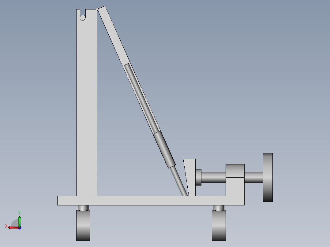 液晶面板保湿运输载具后视图