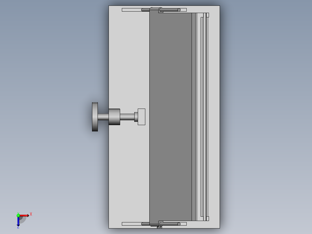 液晶面板保湿运输载具俯视图