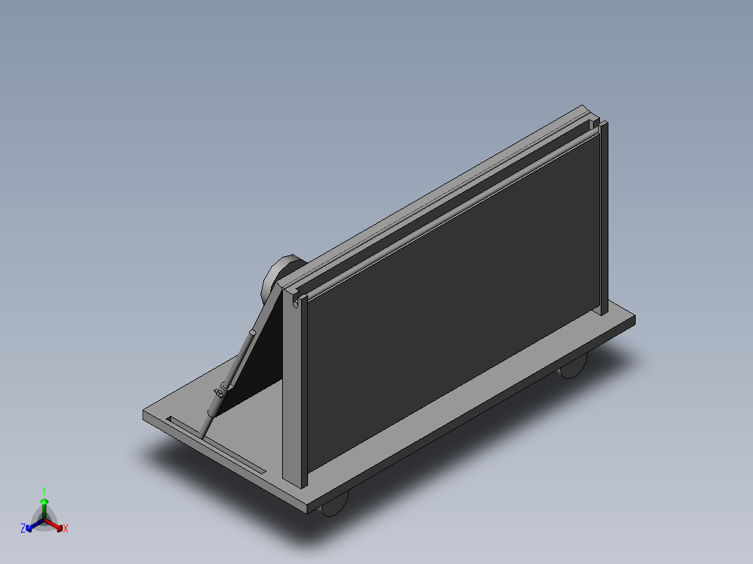 液晶面板保湿运输载具正等轴测图