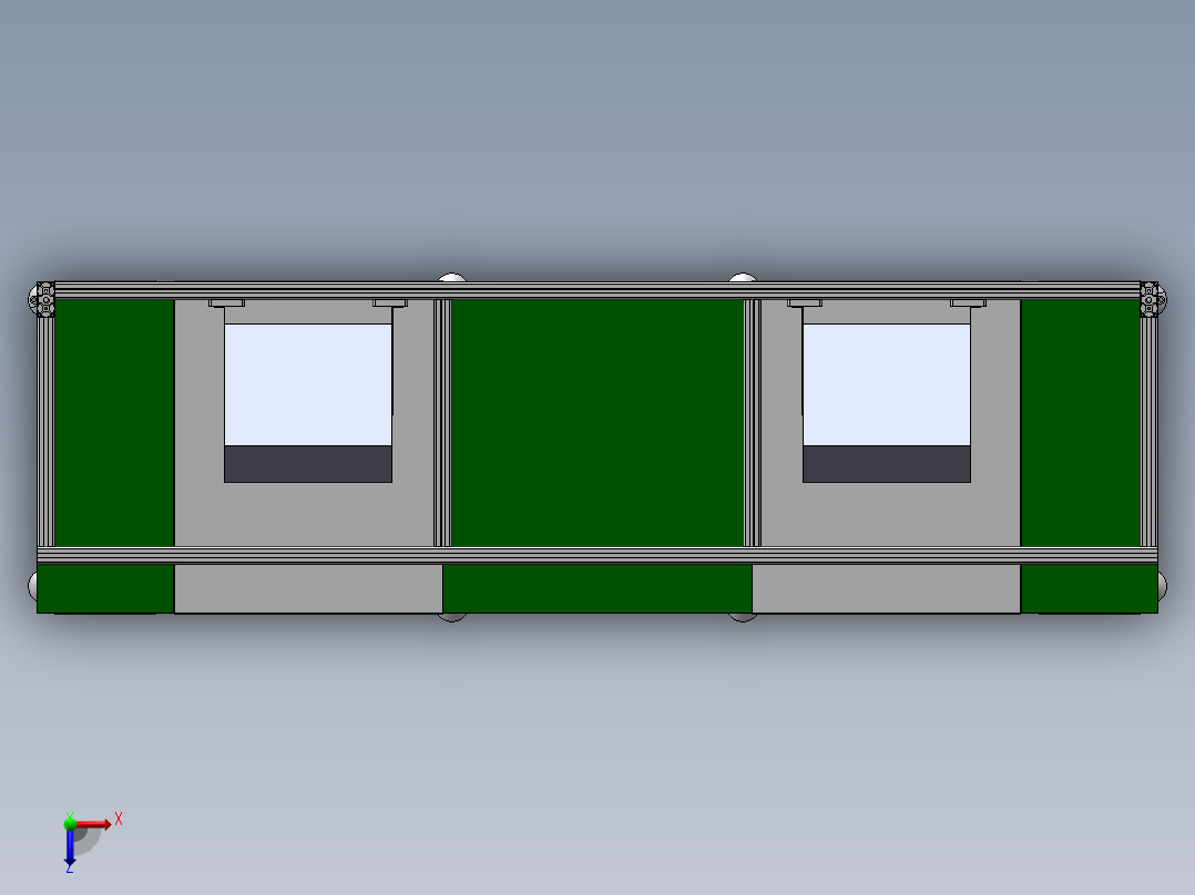 铝型材焊接专用机架sw18可编辑俯视图