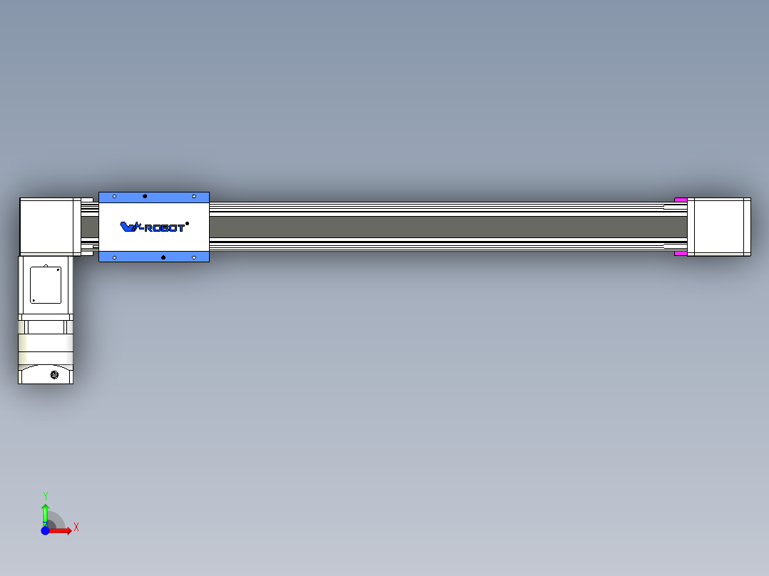 威洛博LB.GB同步带传动--欧规系列GB8-L192-S750-BL-P75-K前视图