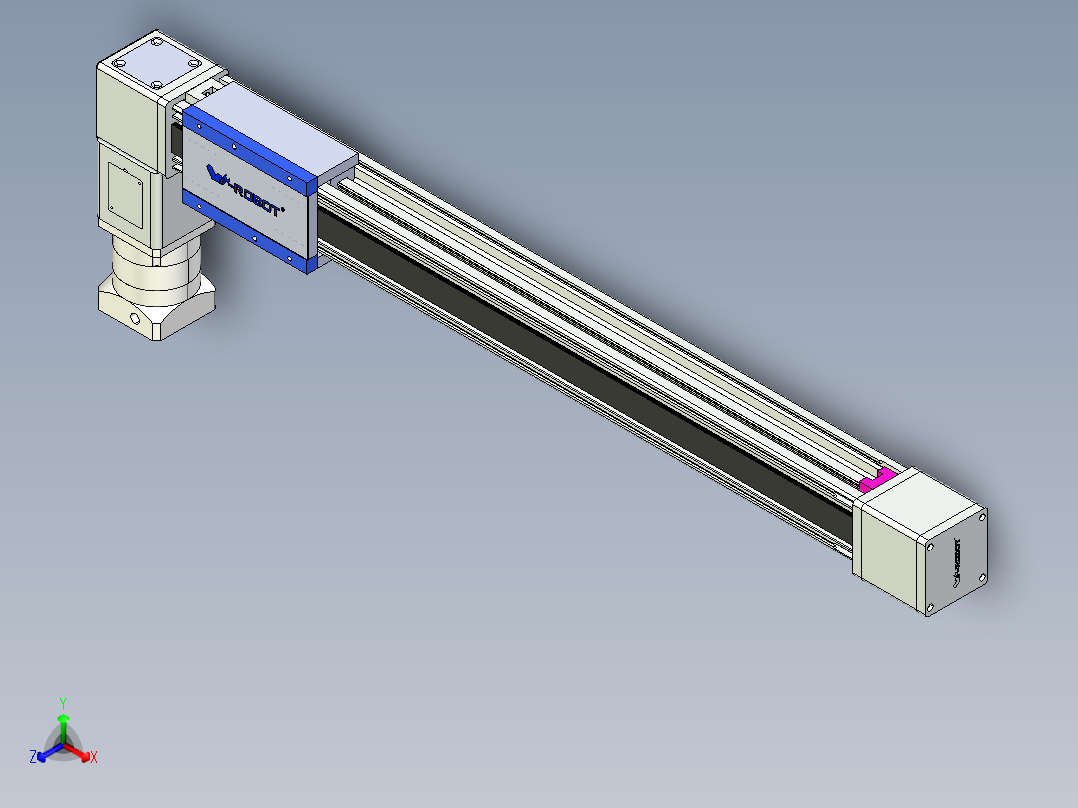 威洛博LB.GB同步带传动--欧规系列GB8-L192-S750-BL-P75-K正等轴测图