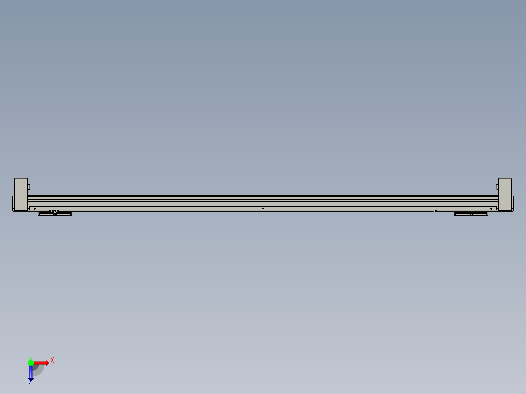 威洛博双电机滑台-VBC14S2-L50-S1800-BD-P40-C6俯视图