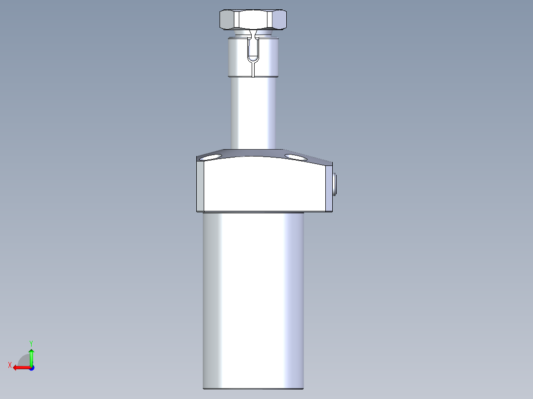 KOSMEKLHA0400-GL-Q20多系列多零件图纸模型后视图