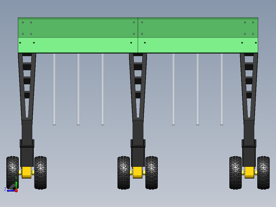 Irrigation System Robot灌溉系统机器人3D数模图纸 Solidworks设计右视图