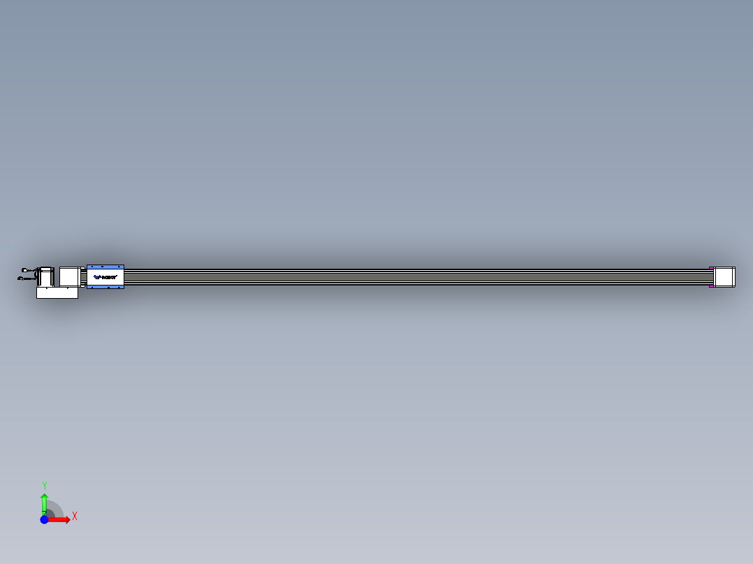 威洛博LB.GB同步带传动--欧规系列GB8-L96-S2800-BL-P75前视图