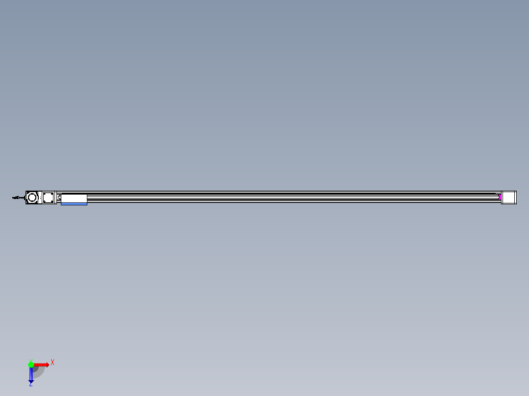 威洛博LB.GB同步带传动--欧规系列GB8-L96-S2800-BL-P75俯视图