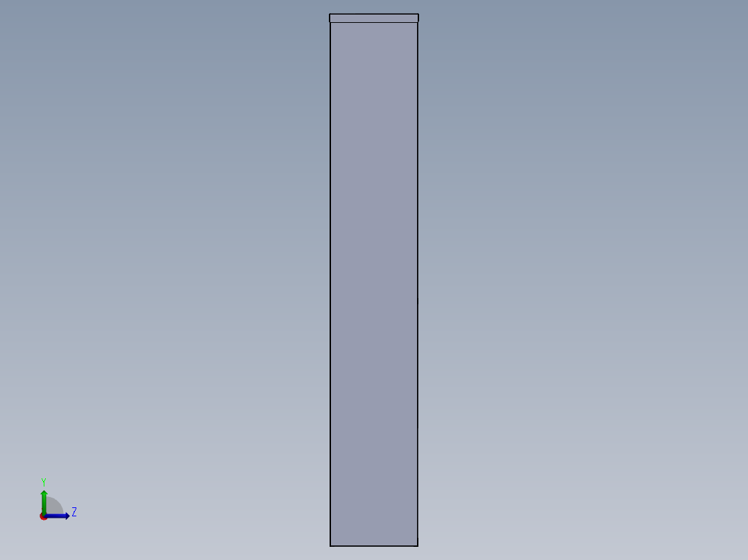 茶水柜(水杯柜)左视图