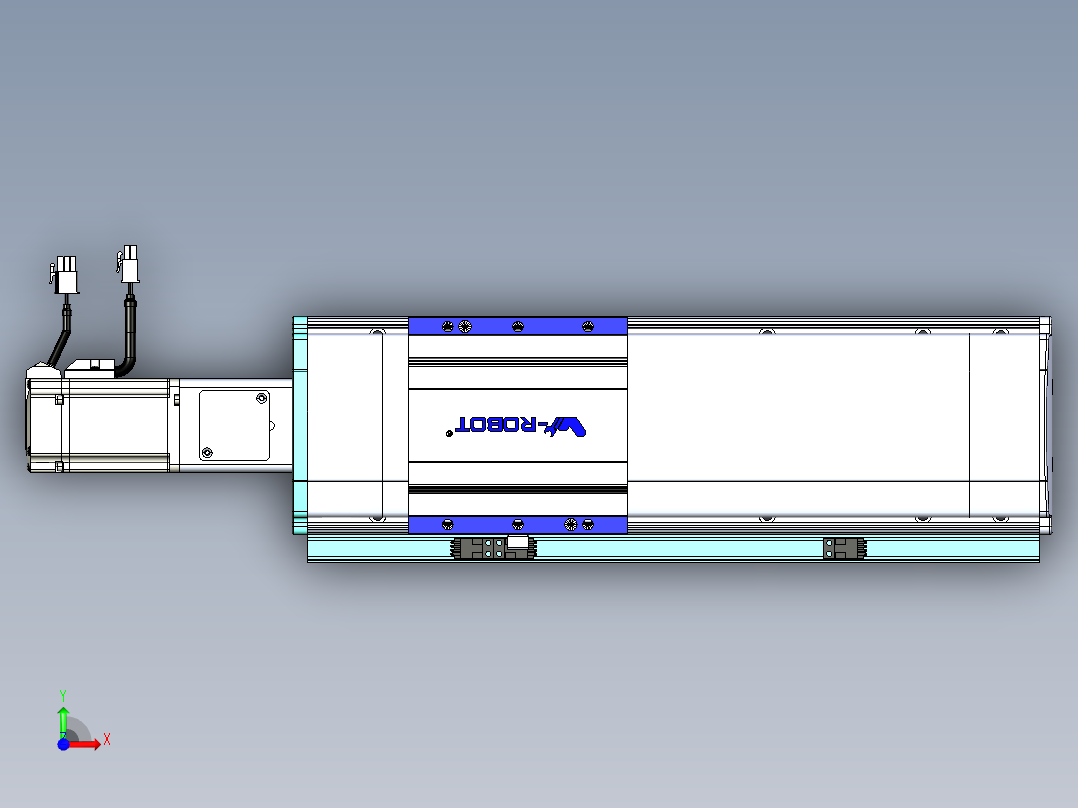 VF丝杆传动-一般环境VF14-Lxx-C-S200-BC-ZP40-C3前视图