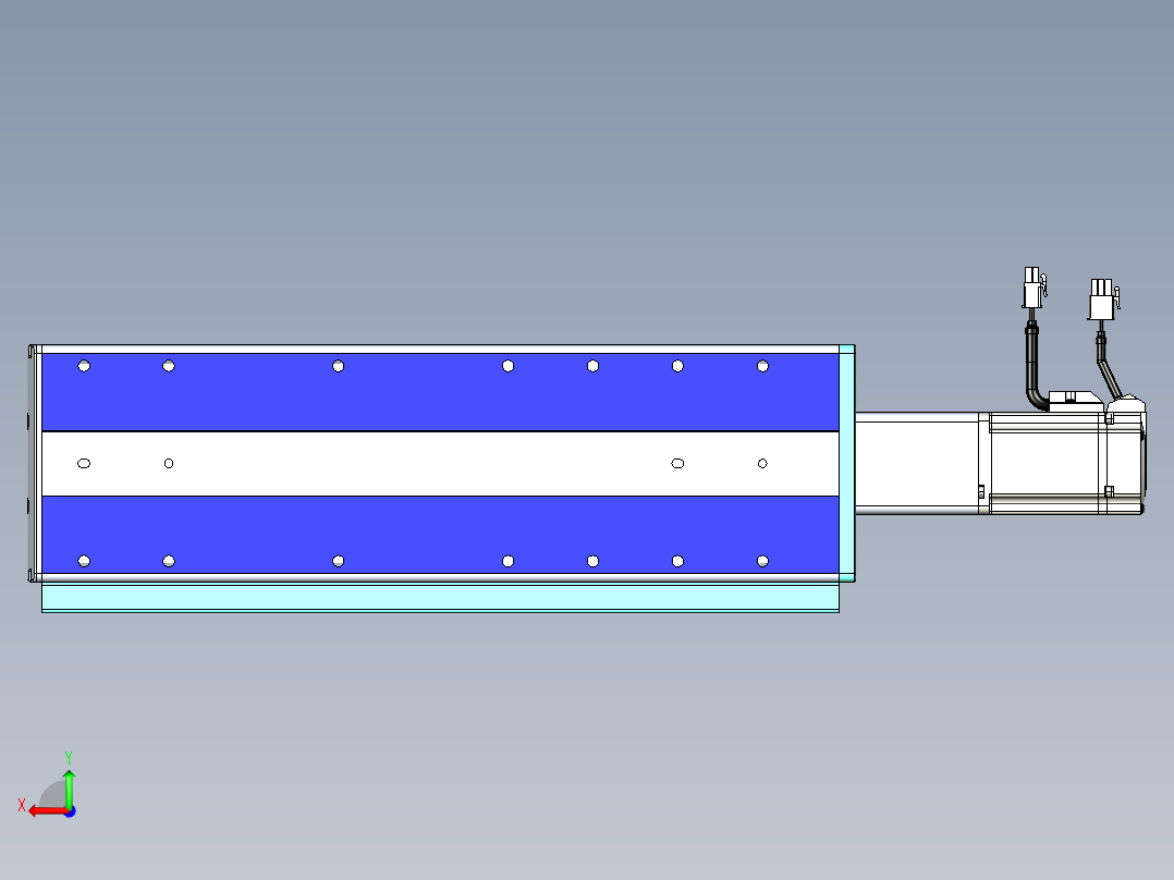 VF丝杆传动-一般环境VF14-Lxx-C-S200-BC-ZP40-C3后视图