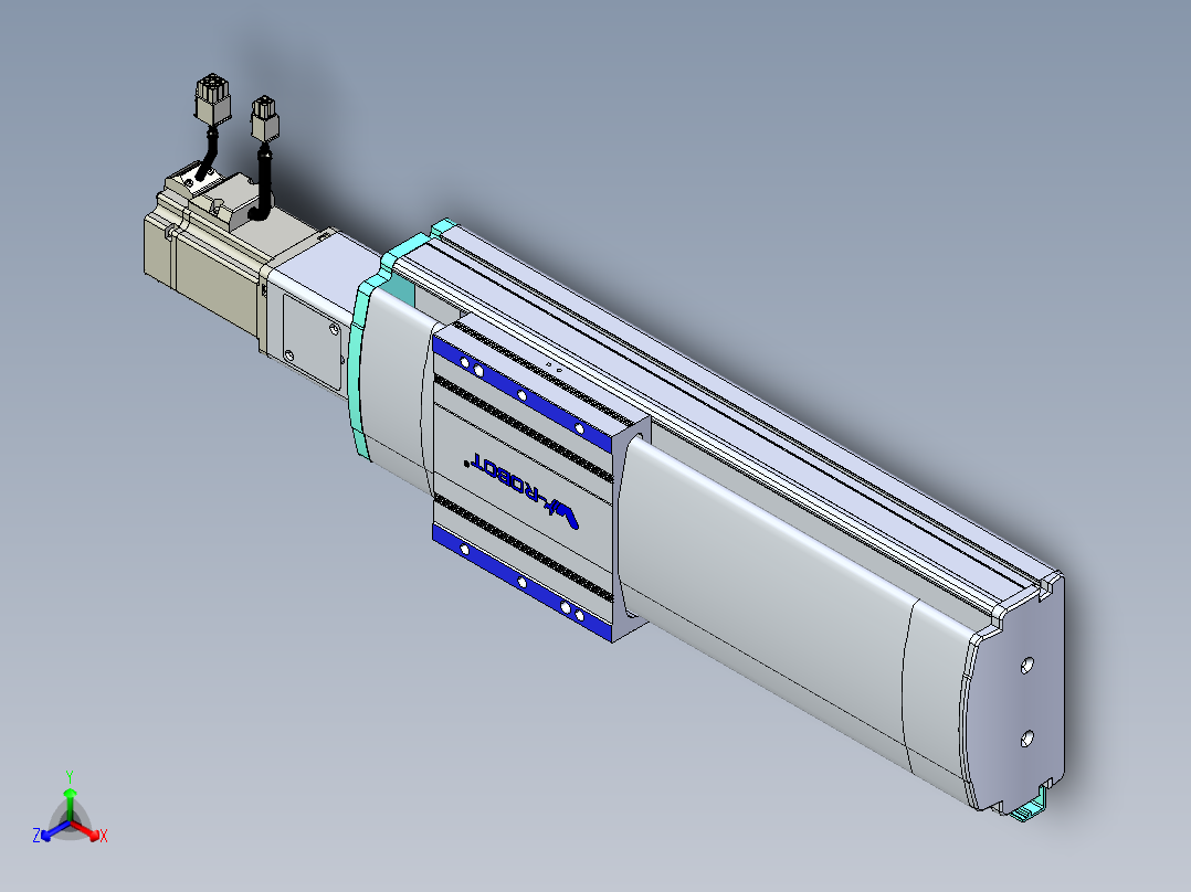 VF丝杆传动-一般环境VF14-Lxx-C-S200-BC-ZP40-C3正等轴测图
