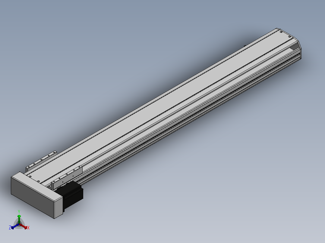 精密模组MY140-T10-1000L-BL-P40B-C4-C正等轴测图