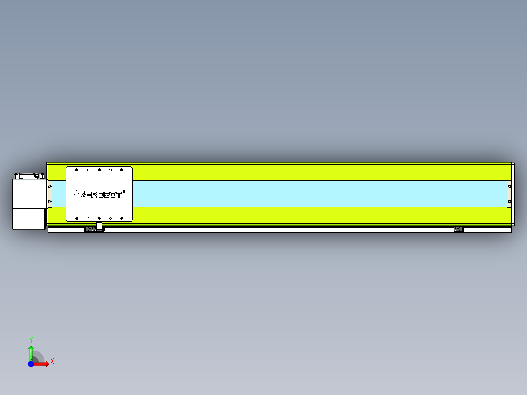 威洛博VBC同步带传动一无尘环境VBC17-L45-S950-BLD-ZP75-C3前视图