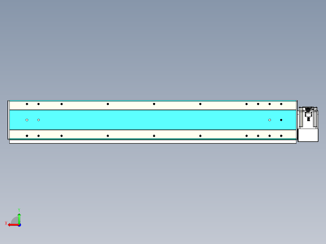 威洛博VBC同步带传动一无尘环境VBC17-L45-S950-BLD-ZP75-C3后视图