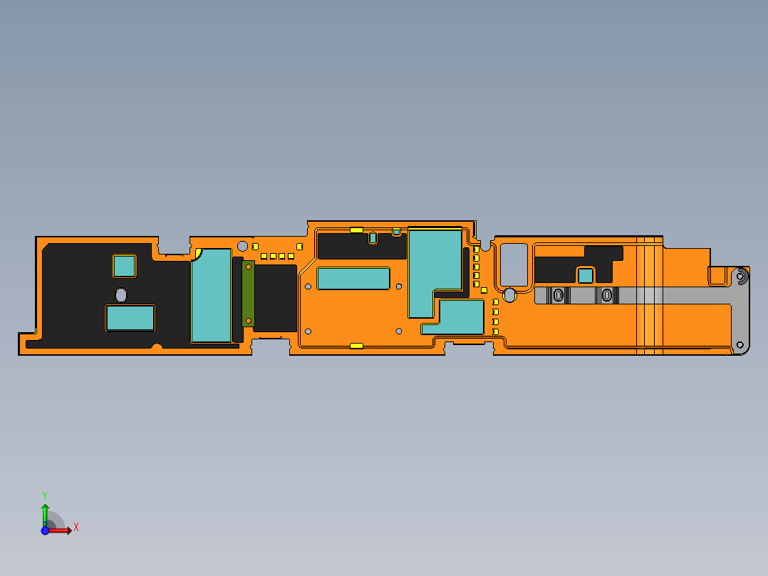 A0199-Thermal Poron泡棉贴附治具-B前视图