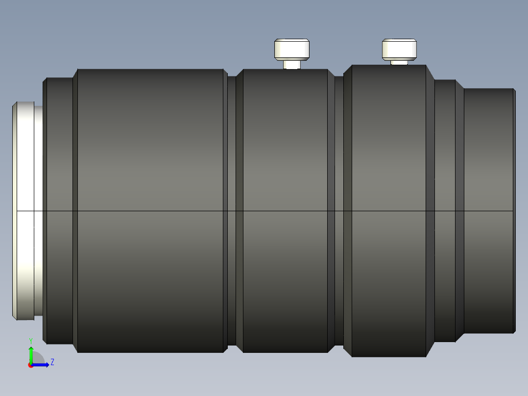 基恩士CA-LH50_kc图纸模型左视图