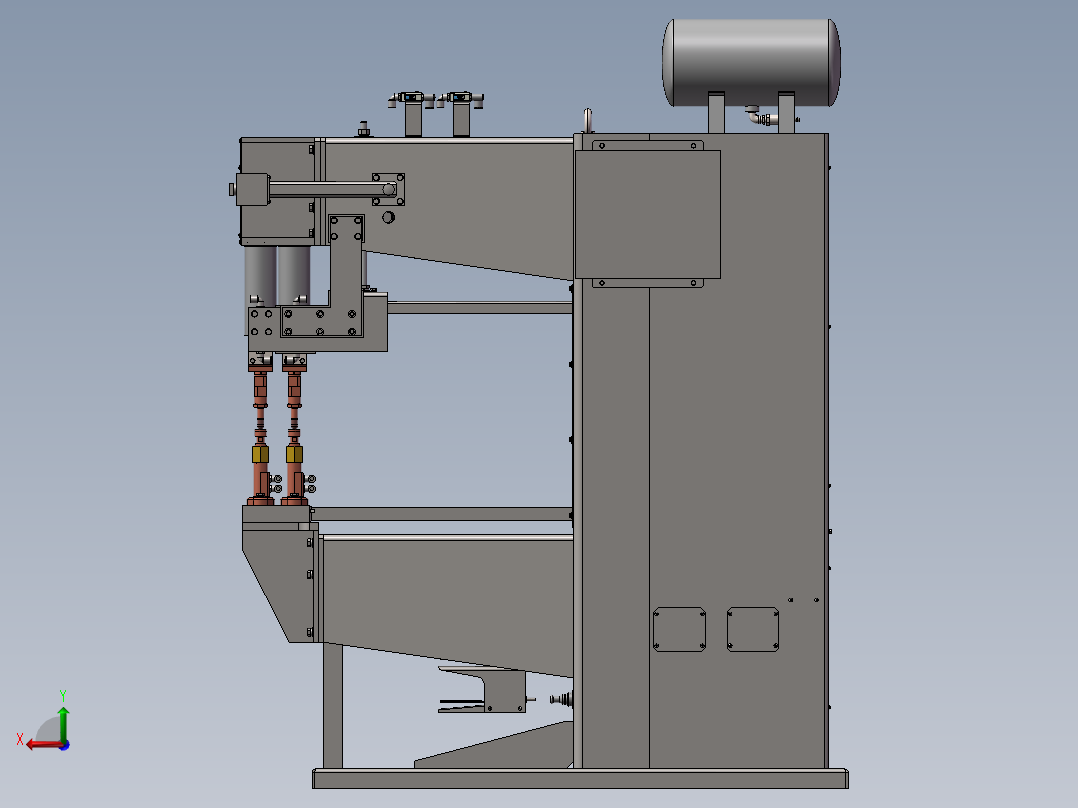 双头电阻焊机sw17后视图