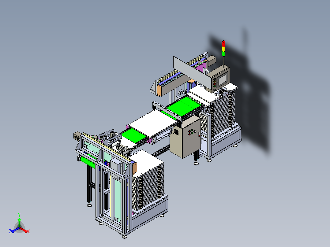 料箱自动换箱自动上下料step