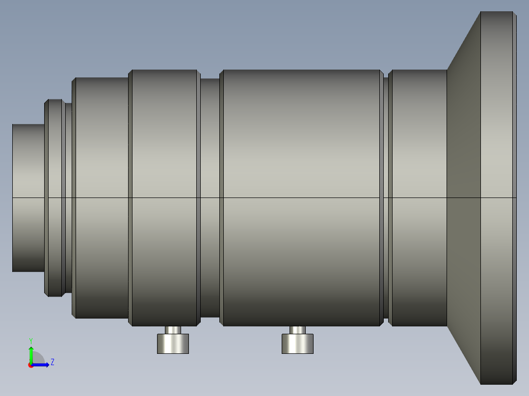 基恩士CA-LHR5_kc图纸模型左视图