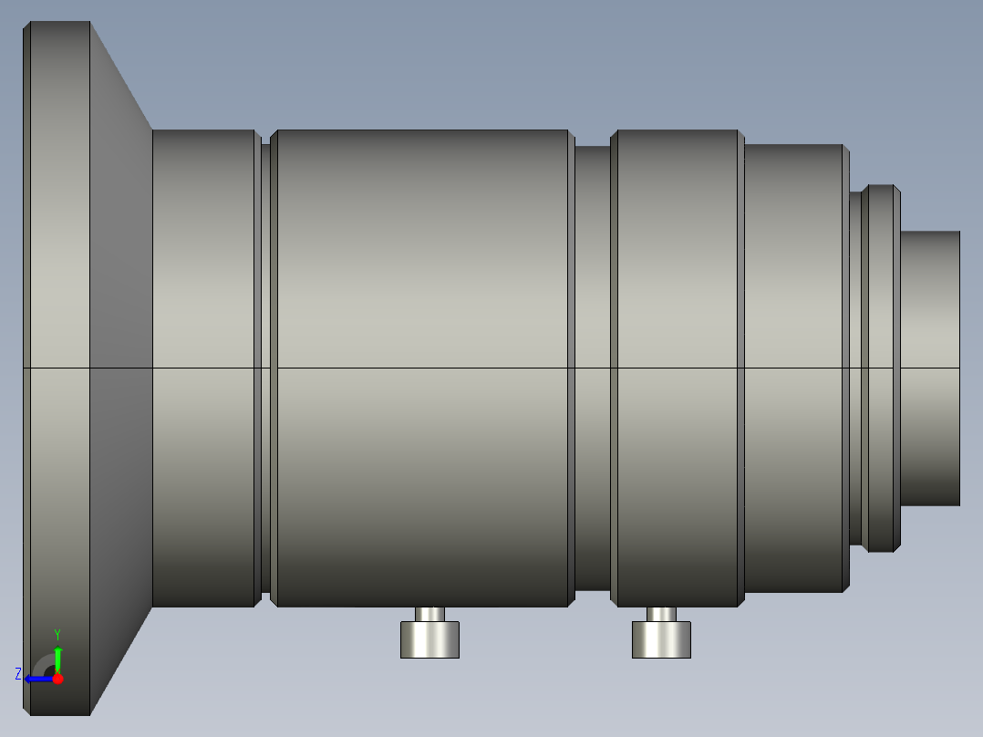 基恩士CA-LHR5_kc图纸模型右视图