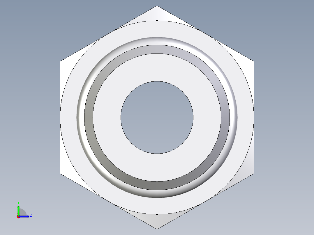 卡套式工业通用硬管接头EO_Male_Stud_connector_GEO12ZSMCF左视图